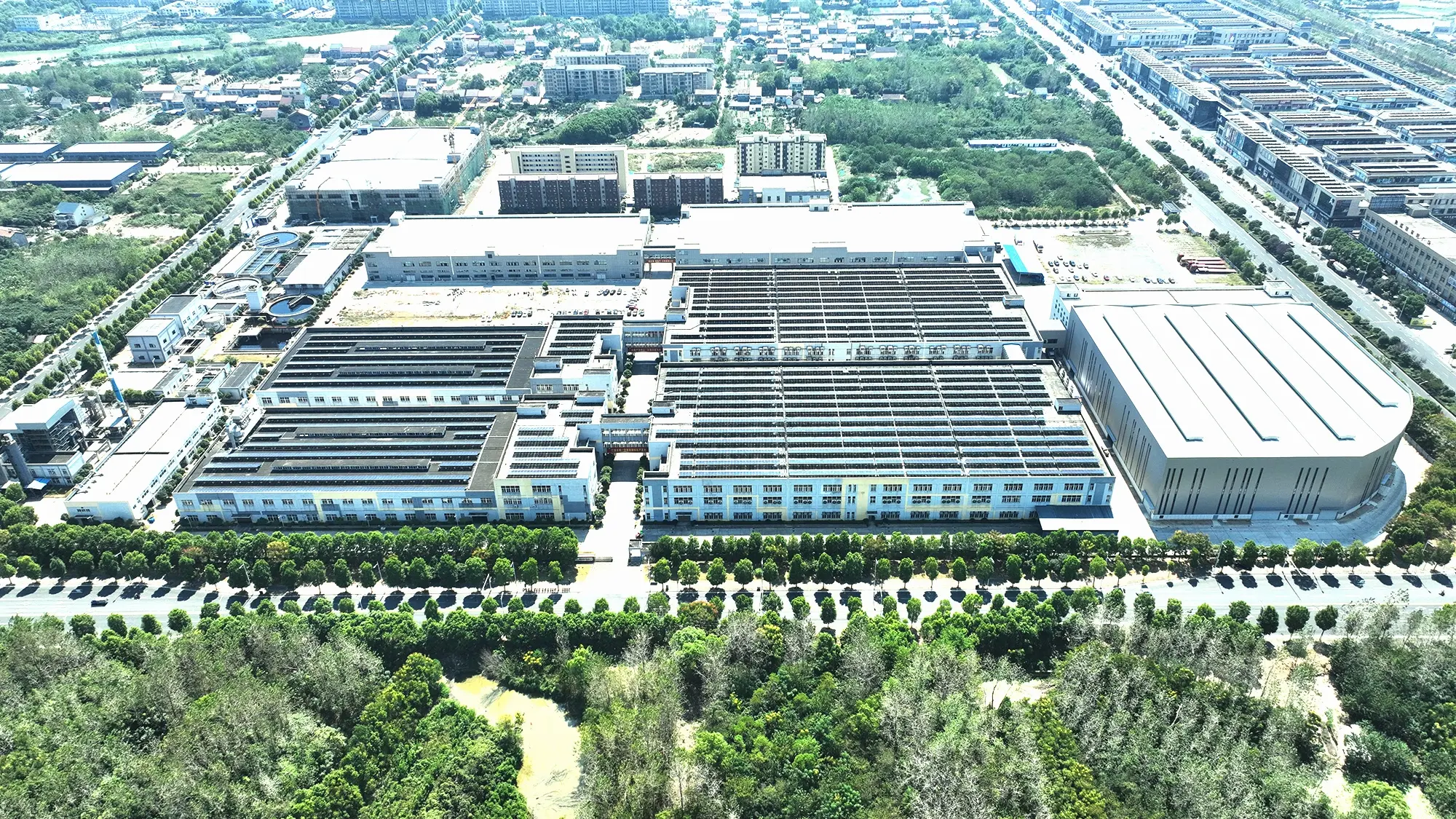 Aerial view of Hunan factory