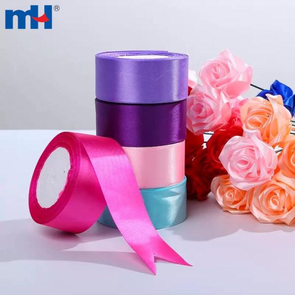 Custom services for 4cm double sided satin ribbon