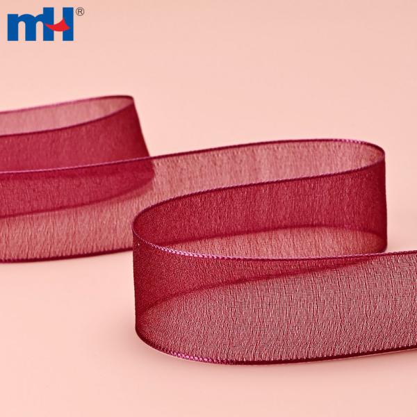 1 inch shiny nylon organza ribbon for packing