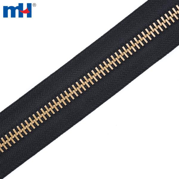 Nastro con cerniera in alluminio n. 10 da 50 g/m² senza filo conduttivo