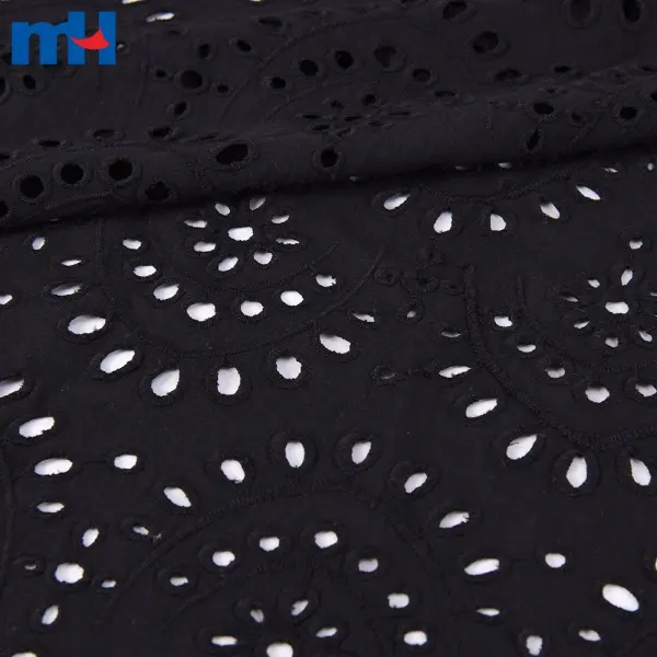 Cotton embroidered lace fabric