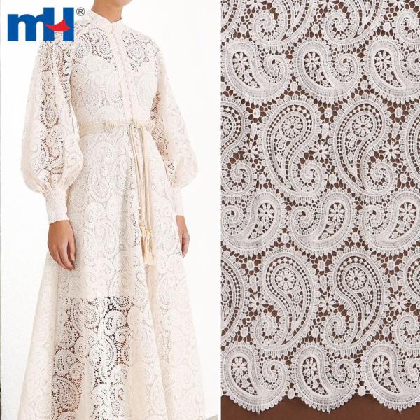Paisley dantel kumaş