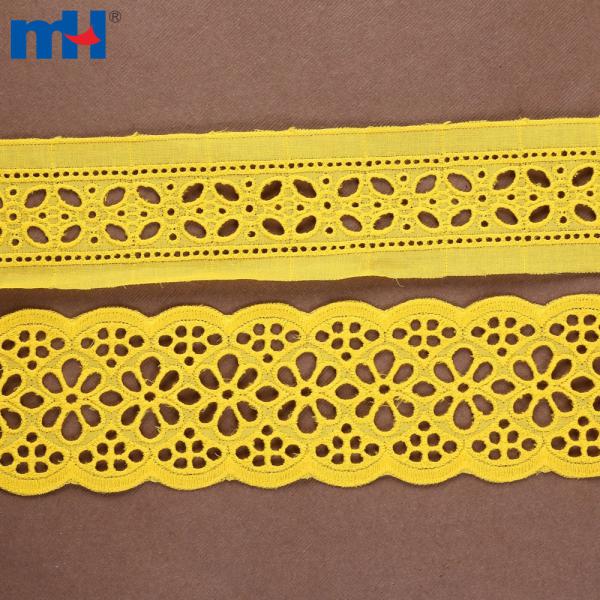 Bordure en dentelle de coton