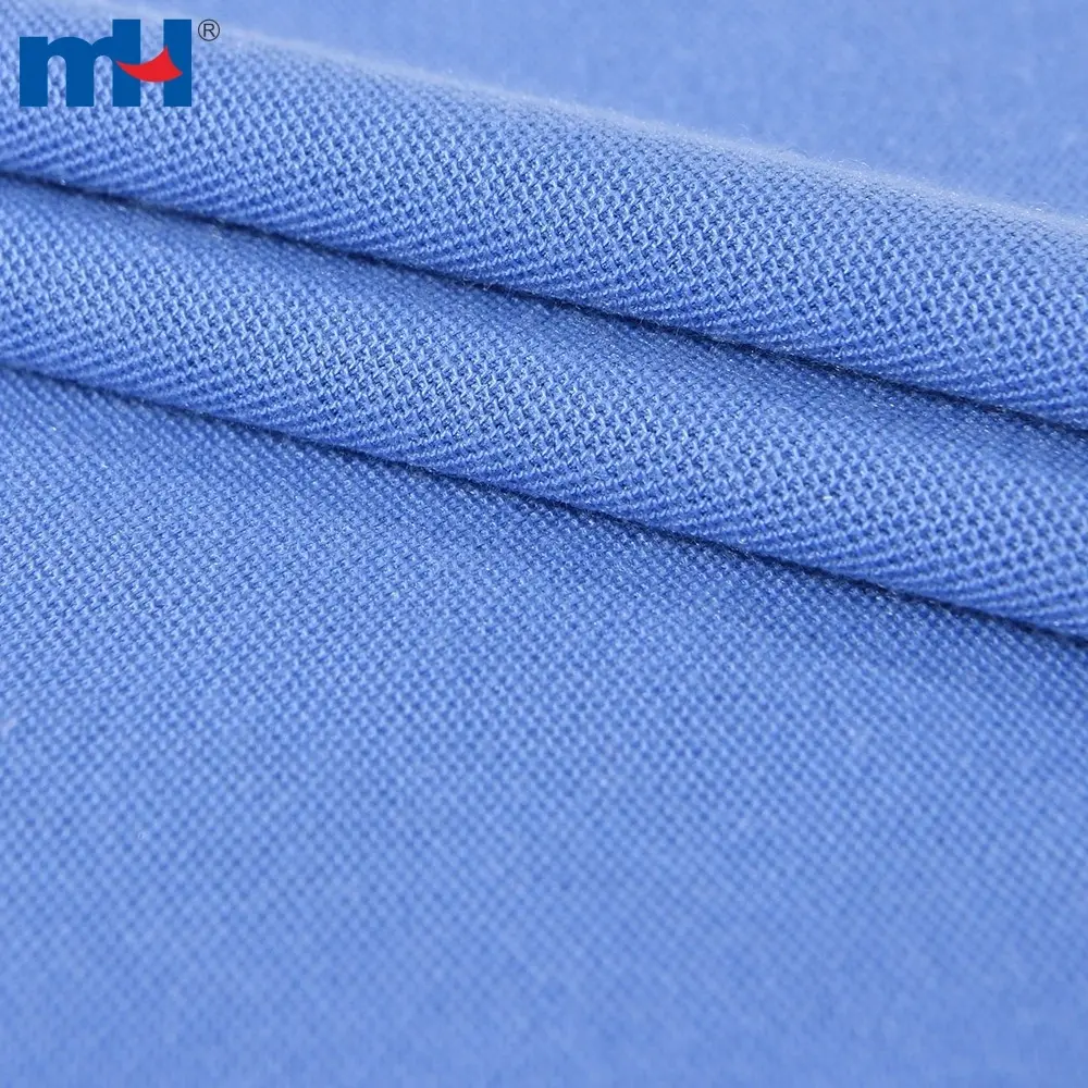 Polo gömlekler için yüksek kaliteli %100 polyester pike kumaş