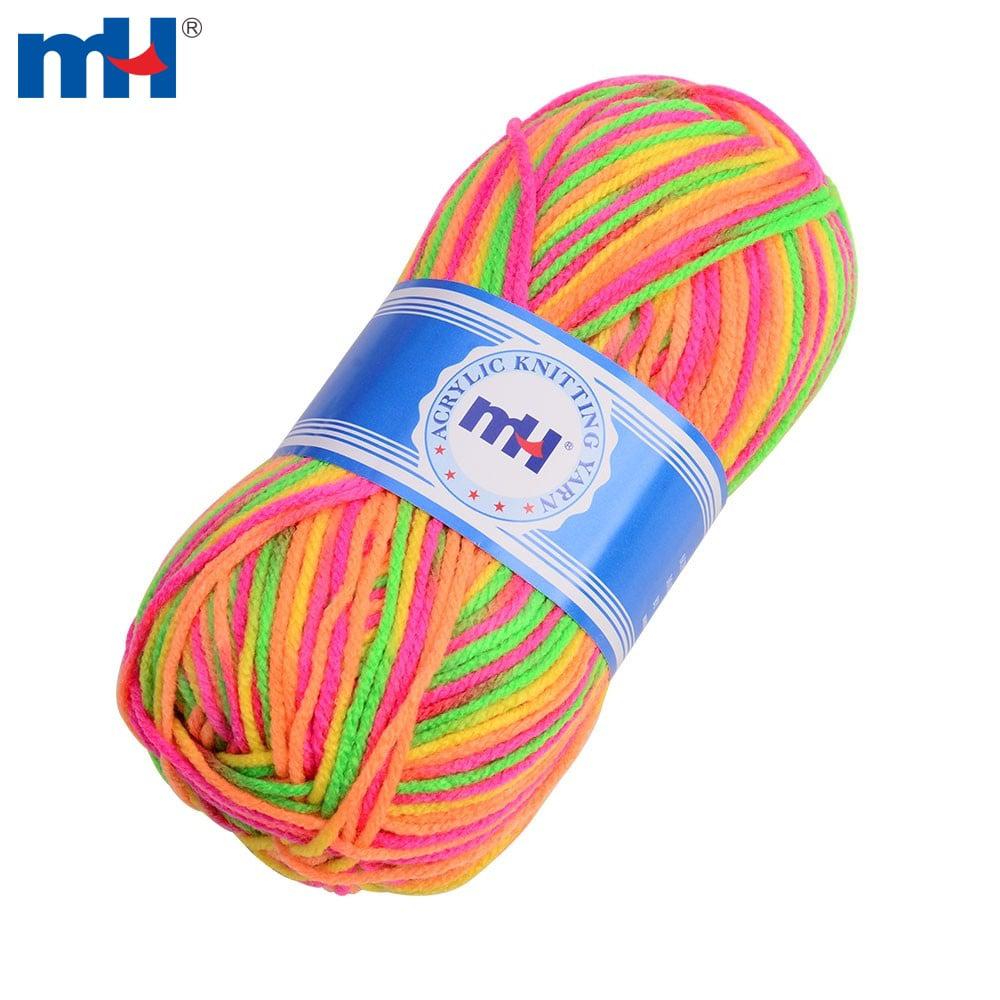 100 g/Knäuel dickes Regenbogengarn zum Stricken