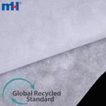 Tissu dos brodé en coton recyclé