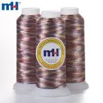 Várias linhas de bordado de viscose rayon