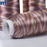 Várias linhas de bordado de viscose rayon