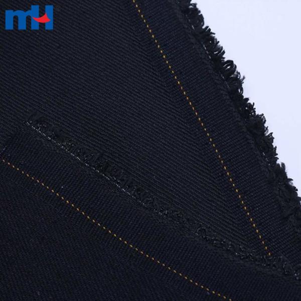 Schwerer, dunkelschwarzer Denim, 55" 56" 11 oz