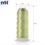 Fil à broder machine 150D/2 en 100% polyester