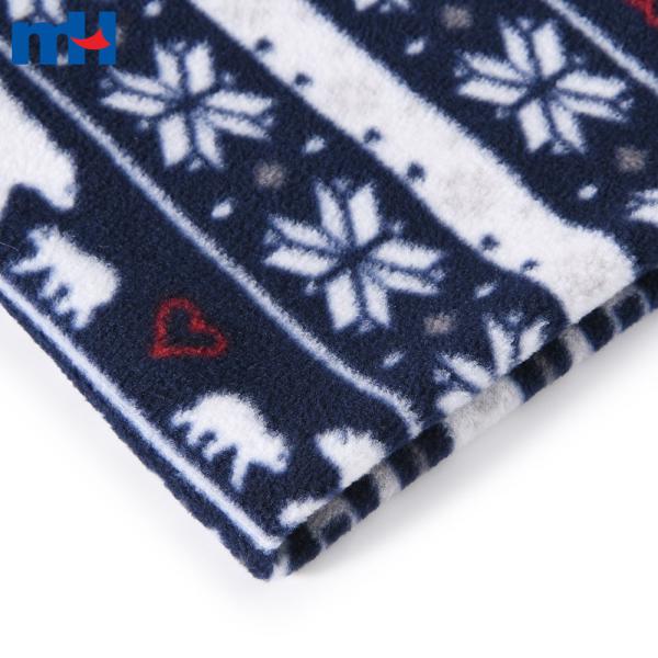 Tela polar estampada FDY de 150 g (100D/144F) - Personalizada a granel