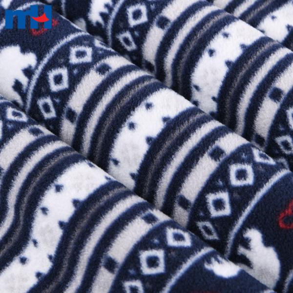Tela polar estampada FDY de 150 g (100D/144F) - Personalizada a granel