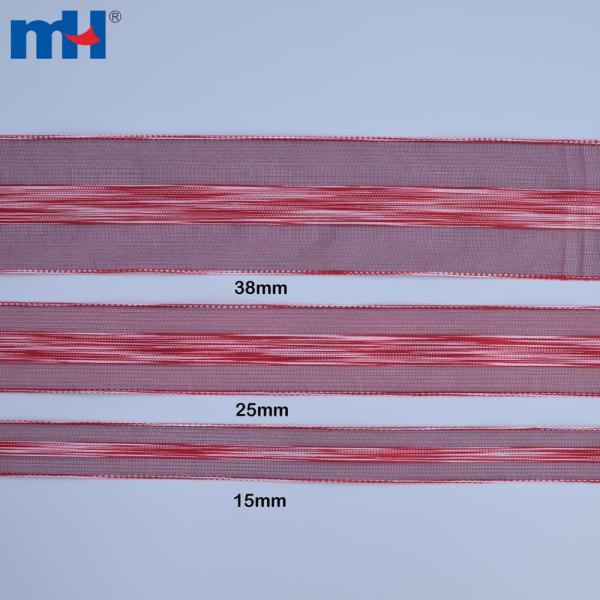 Nastro in organza di raso e nylon