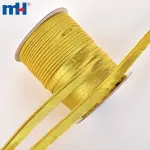 Goldenes Schrägband mit Kordel für Kleidung