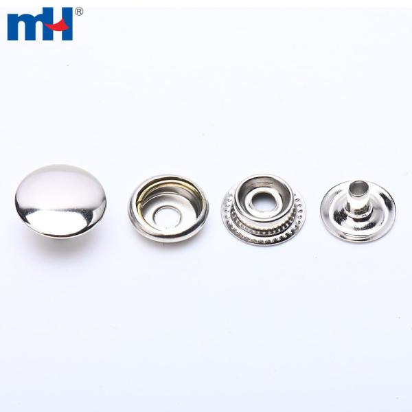 Wholesale 15mm spring iron snap buttons for clothing