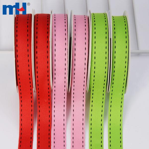 16mm saddle stitch edge grosgrain ribbon