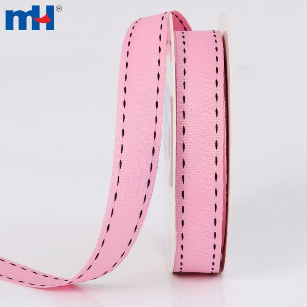 16mm saddle stitch edge grosgrain ribbon