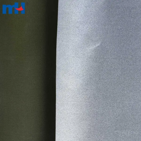 Tessuto taffetà con rivestimento argento