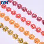 19mm Rhinestone Daisy Flower Embellishment - Sparkling Floral Embellishment