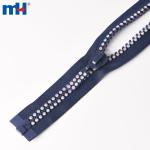 Cremallera de diamante AB de cristal de color #10 para coser