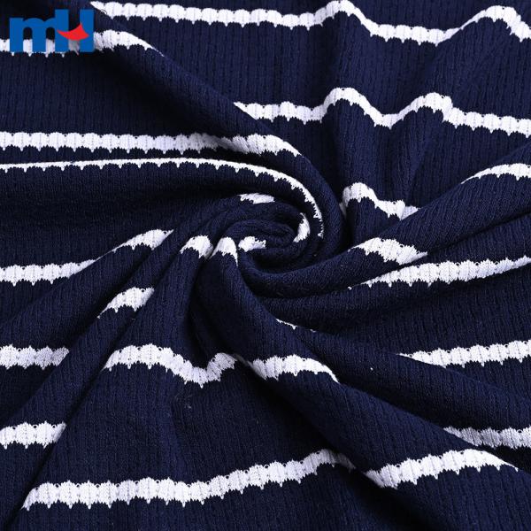 Yarn-dyed jacquard and tweed fabric for garments