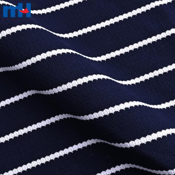 Yarn-dyed jacquard and tweed fabric for garments