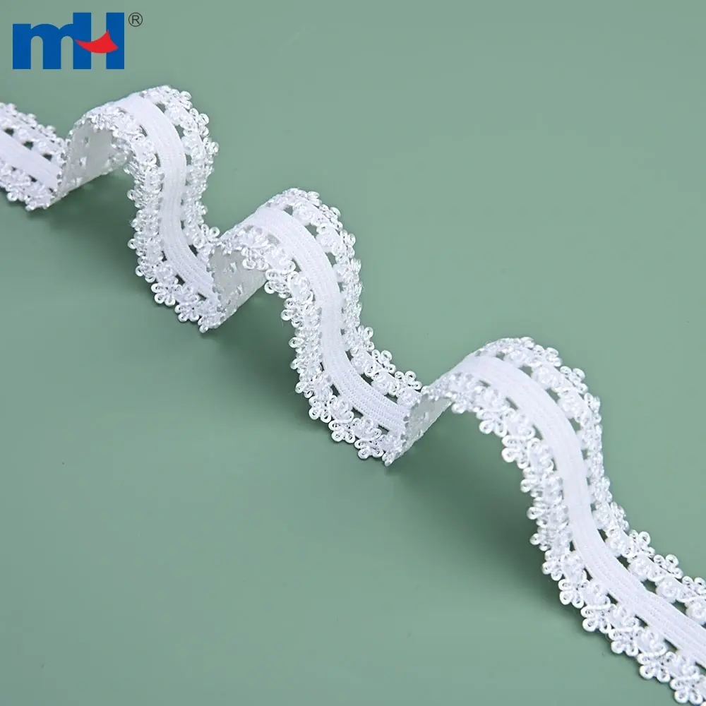 Elastic woven band made of nylon and spandex