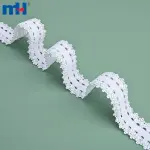 Elastic woven band made of nylon and spandex
