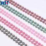 Adorno de flores de pedrería de 22 mm con cristal AB - Adorno floral brillante