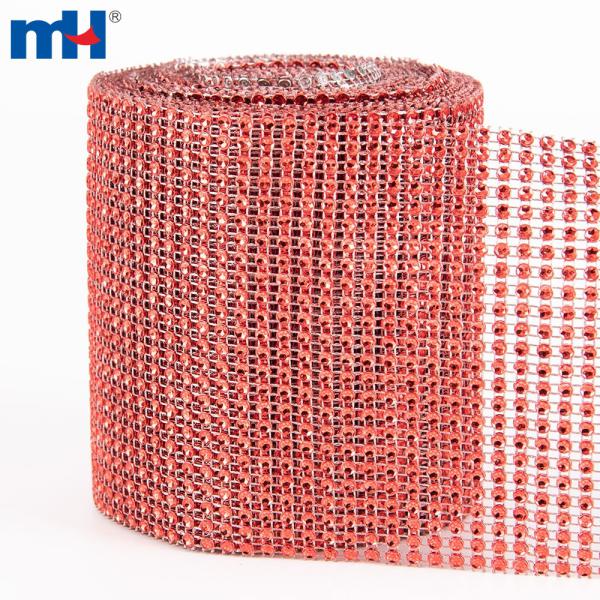Corrente de plástico com strass de cristal