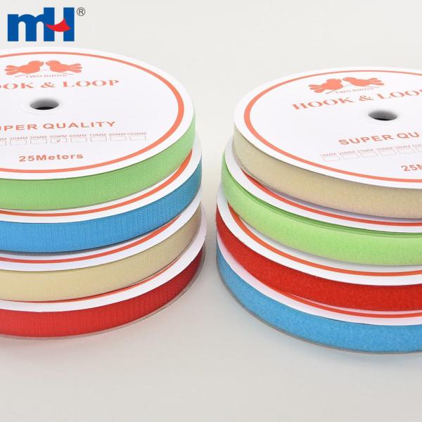 Rolo de nylon e poliéster de 25 mm x 25 m com fecho de velcro