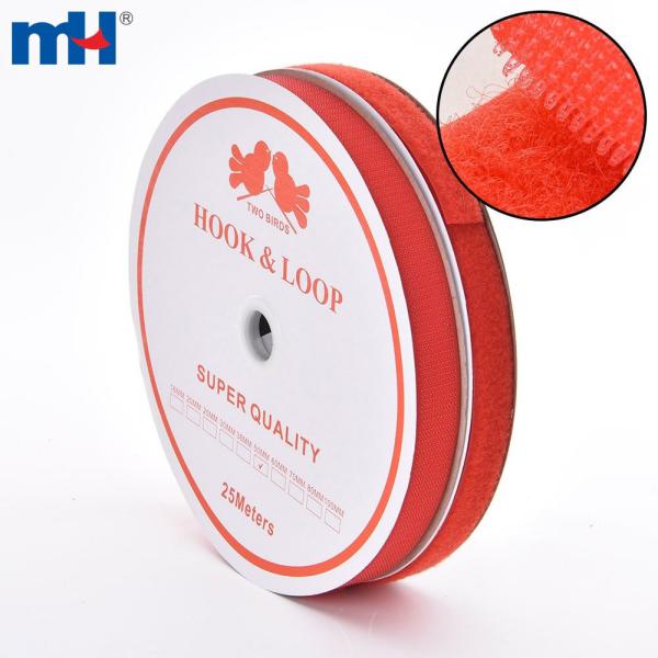 Rolo de nylon e poliéster de 25 mm x 25 m com fecho de velcro