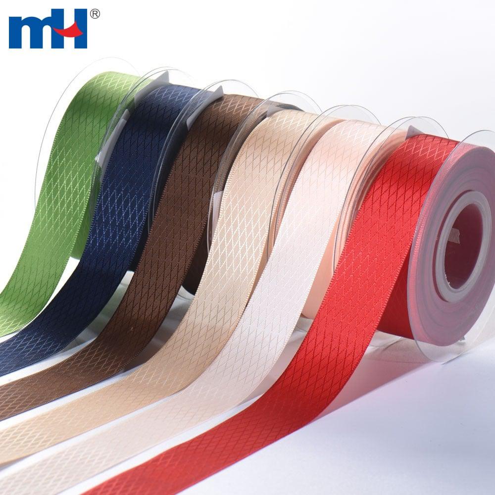 Diamond pattern satin ribbon
