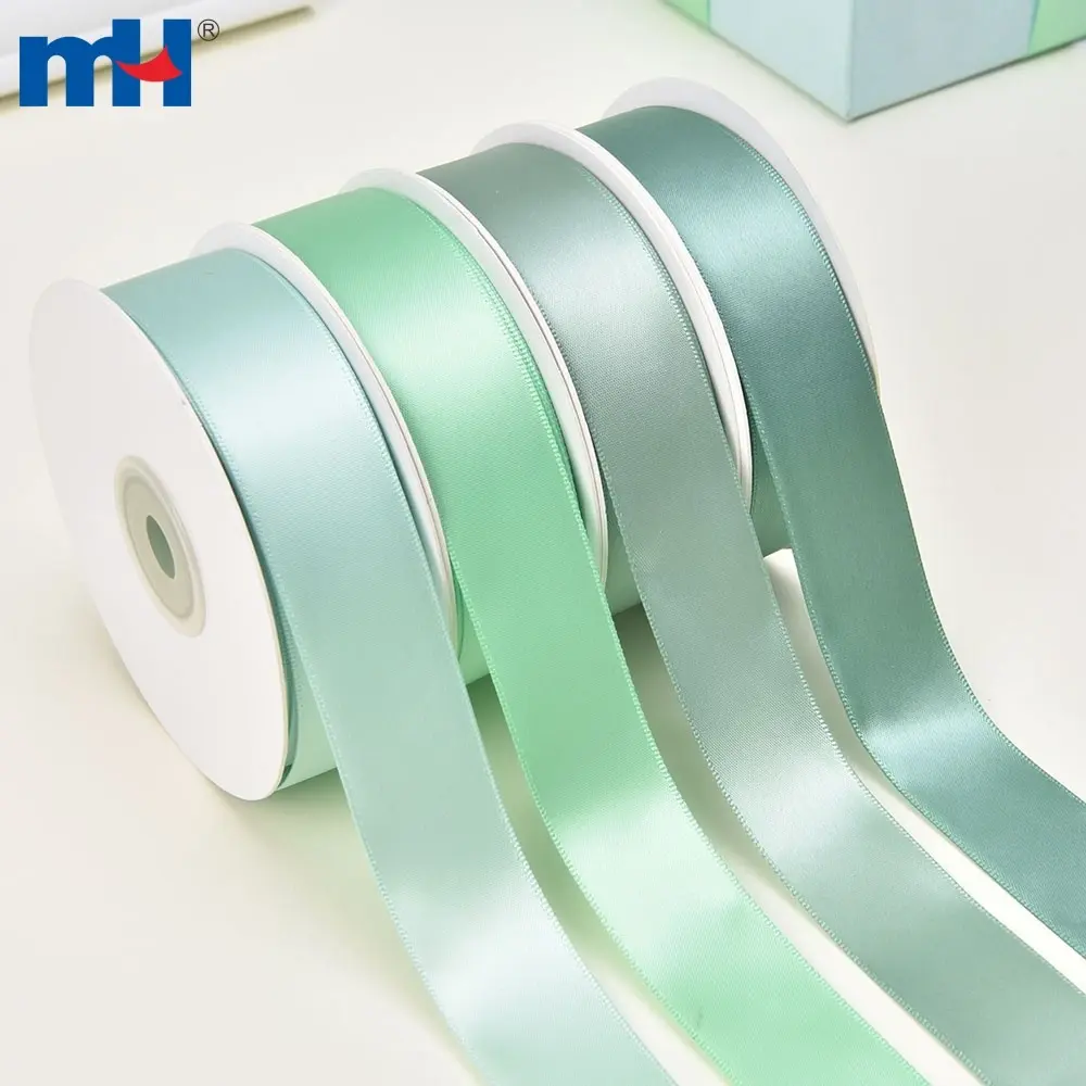 25mm polyester double sided satin ribbon