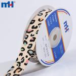 Fita de poliéster com estampa de leopardo de 25 mm