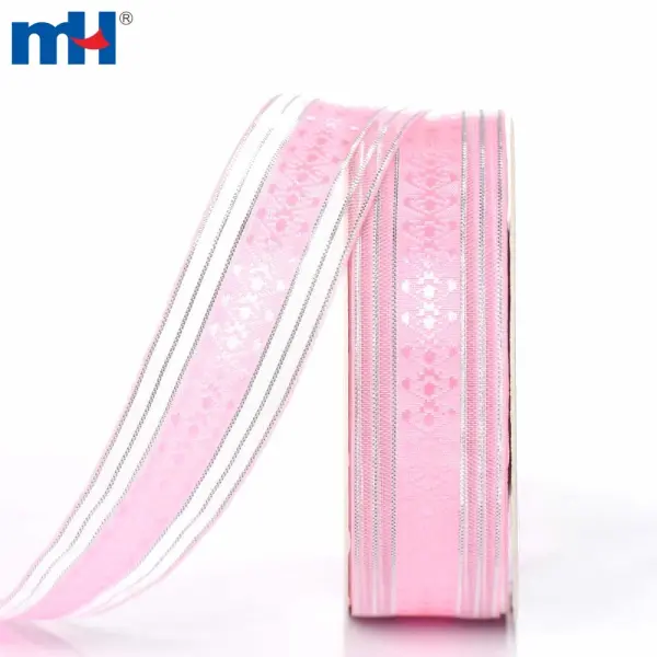 Fita transparente jacquard de 25 mm