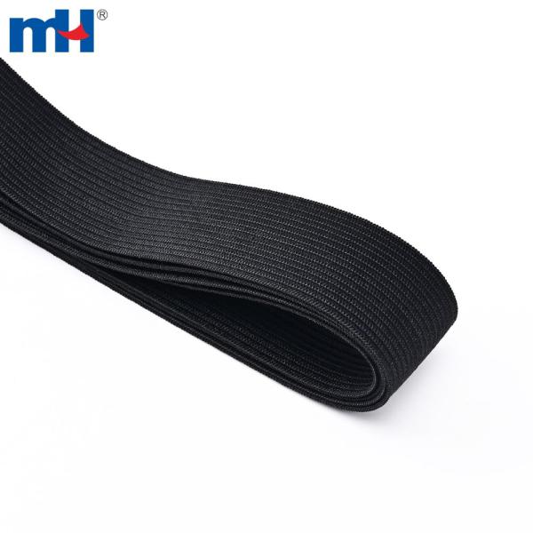 Fascia elastica lavorata a maglia da 1 pollice per cucire - bianca