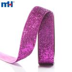 Fita glitter fúcsia de 25 mm