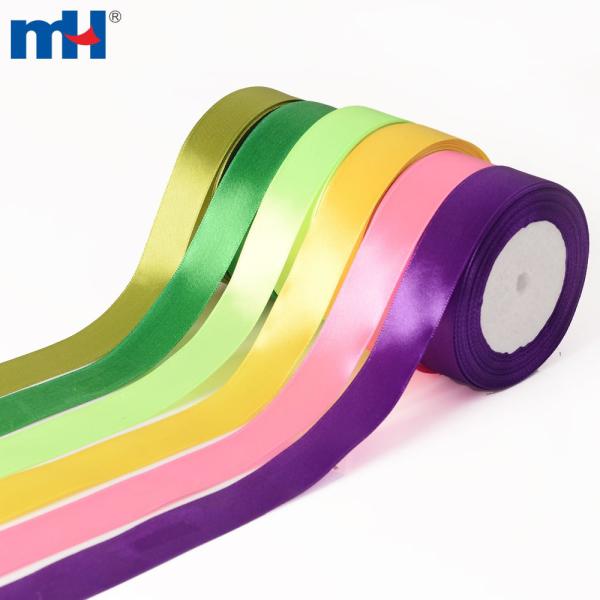 1 inch polyester satin ribbon single side