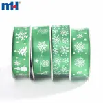 Rubans imprimés 25 mm pour Noël