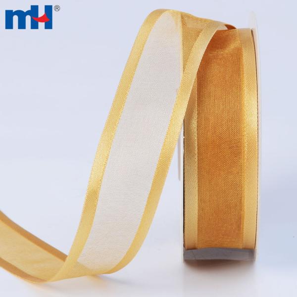 Nastro in organza con bordo satinato da 25 mm - OEM e ODM