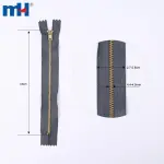 #3 Cremalleras cerradas de latón para jeans