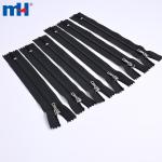 #3 Kapalı uçlu pin kilitli naylon fermuarlar