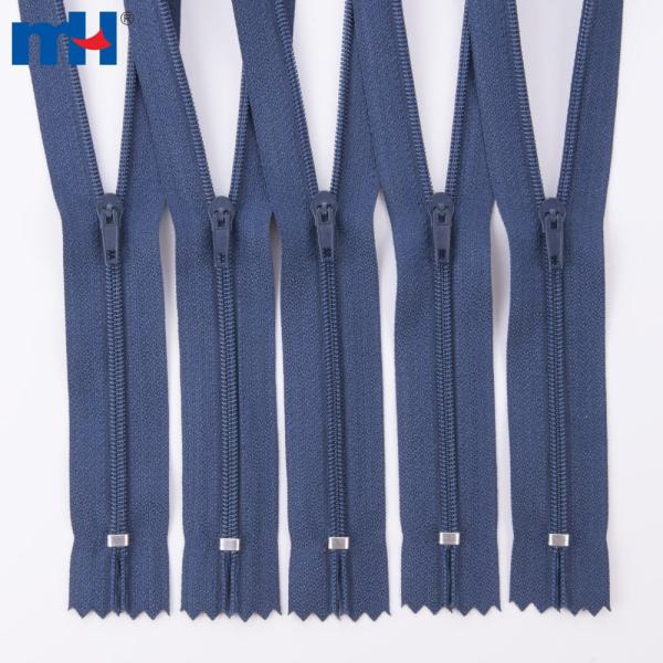 #3 Closed-end pin lock nylon zippers