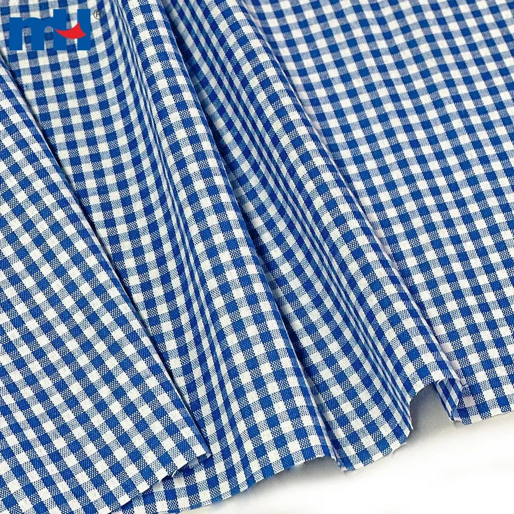 Okul üniforması için polyester kareli kumaş