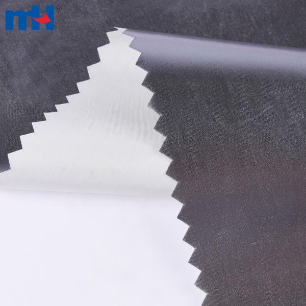 Taffeta fabric with ironing effect