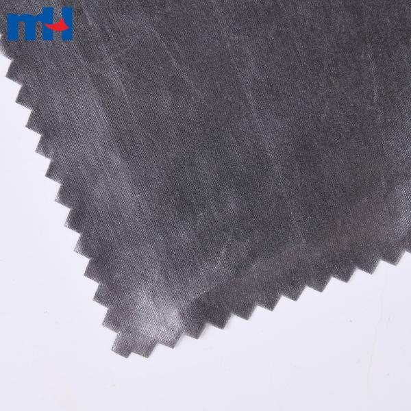 Taffeta fabric with ironing effect