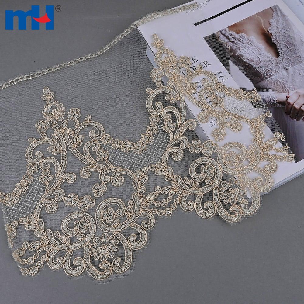 Elegante bordo in pizzo da 30 cm per design lussuosi e da sposa