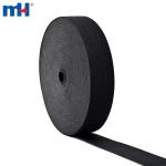Black woven polyester and latex elastic band