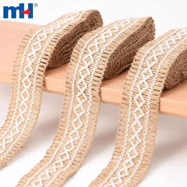 Braided burlap ribbons